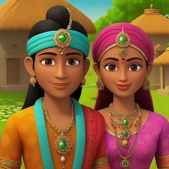 3D cartoon character art